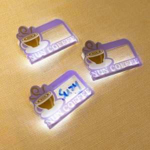 Illuminated Acrylic Name Badges Name Tag with hand writing name RFGTZ016