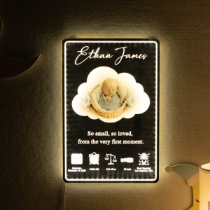 Personalized LED Newborn Photo Keepsake Gift RFGPS017