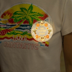 Round LED Acrylic Badges Halloween RFGTZ034