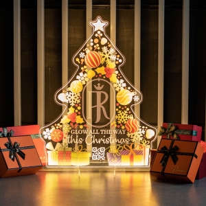 Lovely Luminous Christmas Tree Festival Decor Sign RFGBC005