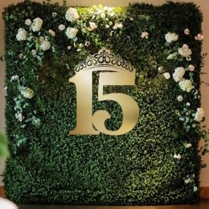 Crown for Quincea?era party backdrop Name Sign RNSH012