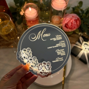 Vintage Round LED Menu Card RFGC001