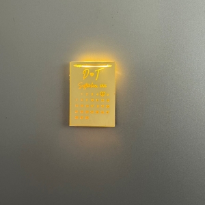 LED Mirror Acylic Calendar STD for Wedding RFGT027