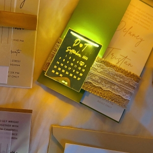 LED Mirror Acylic Calendar STD for Wedding RFGT027