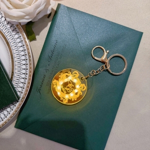 LED Round Monogram Tag for Wedding RFGT029