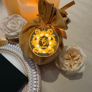 LED Round Monogram Tag for Wedding RFGT029