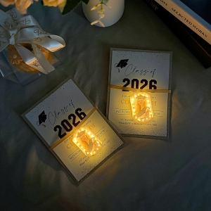 Graduation Invitation with Photo Printable Glow Tag RACRL052