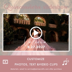 Quinceañera Growing Up Memory Movie From Baby Photos RSL007