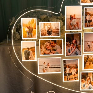 Luminous Photo Collage Reusable Welcome Sign RFGBC018