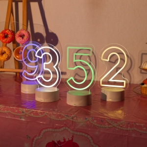 Glowing Number Birthday Centerpiece RYZX011