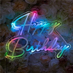 Light up the party with a dynamic Happy Birthday sign RFGBC044
