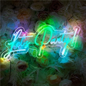 Light up your event with a dynamic neon party sign RFGBC043