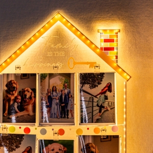 Family House Led Photo Frame Photo Collage GLS004 