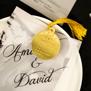 Glow Keychain with Calendar for Wedding RFGT037