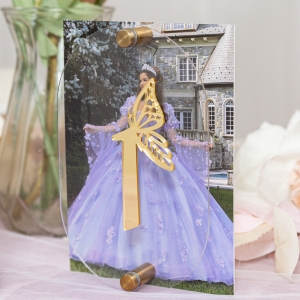 3D Butterfly Style Double Layer Photo Table Number RYKT070
