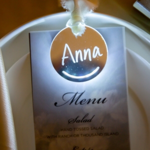 Glow Round Name Tag for Gifts RFGT044