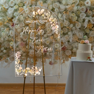 Welcome To Our Happily Ever After Luminous Wedding Sign RFGBC007