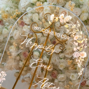 Welcome To Our Happily Ever After Luminous Wedding Sign RFGBC007