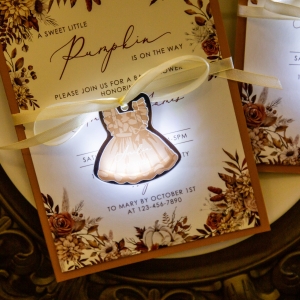 Glow Dress Tag for Baby Shower RFGT040