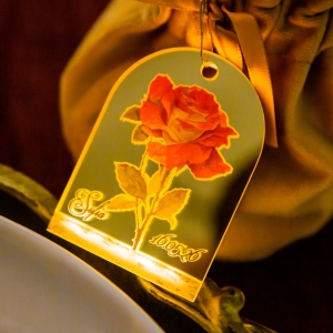 LED Arched Rose Tag for Wedding RFGT042