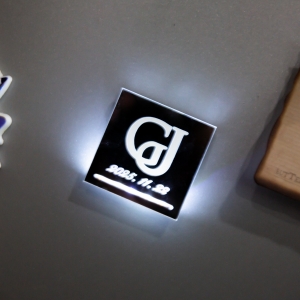 Glowing Acrylic Fridge Magnet for Wedding Keepsake RFGT047