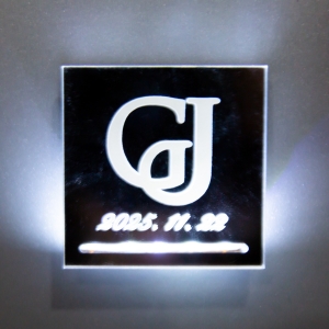 Glowing Acrylic Fridge Magnet for Wedding Keepsake RFGT047