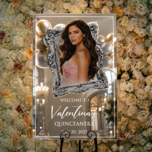 Photo-Style Mirror Acrylic LED Welcome Sign RFGBC067