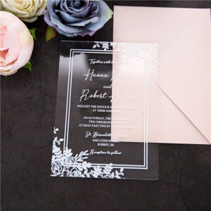 Boho Unique Acrylic Invitation ACR04