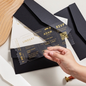 Destination Wedding Airline Ticket Style Invitations, Boarding Pass RDACR12