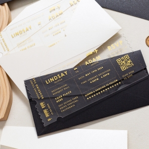 Destination Wedding Airline Ticket Style Invitations, Boarding Pass RDACR12