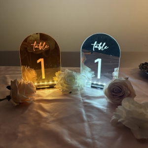 LED Arched Acrylic Table Number RFGZ003