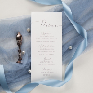 Elegant Caligraphy Wedding Digital Printing Menu Cards RDPM005