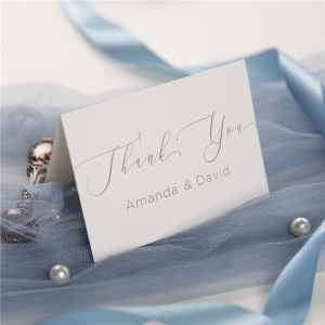 Elegant Caligraphy Wedding Thank You Cards RTYC003