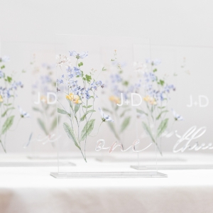 Wildflower Wonderland Personalized Table Number RYKT066