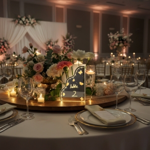 LED Butterfly Style Flower Box Table Number RYZX021