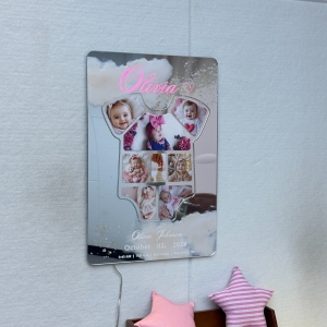 Customized Photos Baby Collage Sign Birth & Birthday Gift RFGPS012