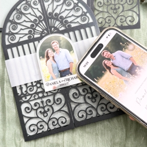 NFC Invitation Set with Laser-Cut Pocket & Acrylic Tag RNFCI001