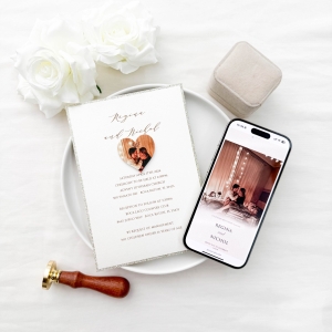 NFC-Enabled Acrylic Tag Wedding Invitation Suite RNFCI004
