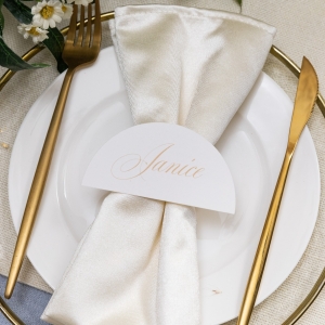 Dreamy Custom Arch Shape Wedding Place Card RCNSP004