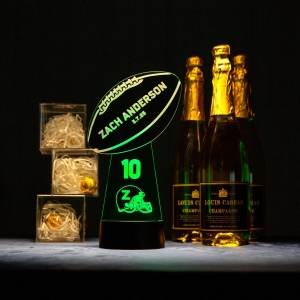 Rugby Style Light-up Acrylic Decors for Party RYZX006