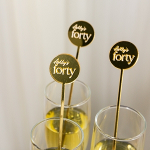 Custom Birthday Party Drink Stirres Sticks RCNSD015