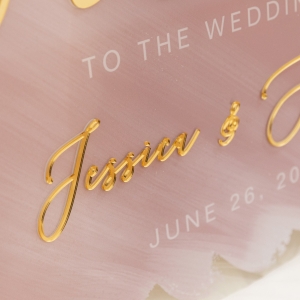 Modern Watercolor Painting 3D Acrylic Wedding Welcome Signs RYK043