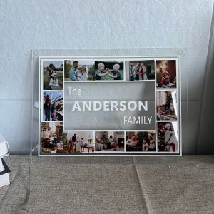 Heartwarming Rectangle-Shaped Multi-Photo Collage LED Sign RFGPS010