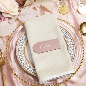 Arch Shape Rose Gold Place Card with UV Printing RCNSP011