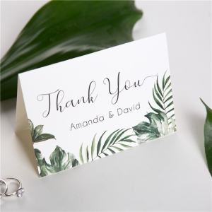 Tropical Hawaii Theme Wedding Thank You Cards RTYC002