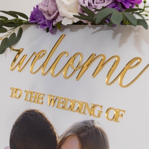 Unique Photo Acrylic Wedding Welcome Sign RYK088