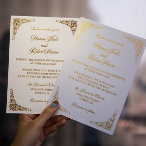 Exquisite Border Foil Wedding Invitations WFSI0025