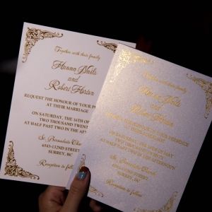 Exquisite Border Foil Wedding Invitations WFSI0025