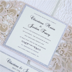 Fabulous Laser Cut Wholesale Wedding Invitation WSWL0036 (WPL0002S)

