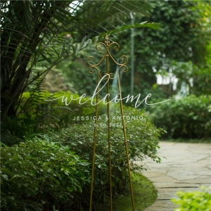 Simple style Classic style 3D Acrylic Wedding Welcome Sign RYK040